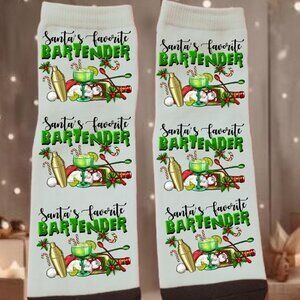 Santas Favorite Bartender Ankle Socks